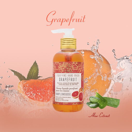 Dovanų rinkinys (dušo želė 200ml + skystas rankų muilas 200ml) GRAPEFRUIT Saules Fabrika kaina ir informacija | Dušo želė, aliejai | pigu.lt