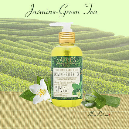 Dovanų rinkinys (dušo želė 200ml + skystas rankų muilas 200ml) JASMINE-GREEN TEA Saules Fabrika kaina ir informacija | Dušo želė, aliejai | pigu.lt