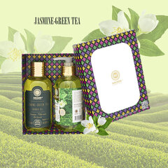 Dovanų rinkinys (dušo želė 200ml + skystas rankų muilas 200ml) JASMINE-GREEN TEA Saules Fabrika kaina ir informacija | Dušo želė, aliejai | pigu.lt