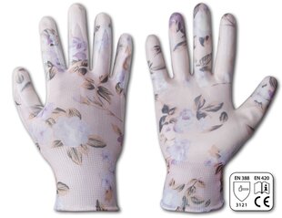 Комплект из 36 пар защитных перчаток Nitrox Flowers  нитрил 7 цена и информация | Pirštinės darbui sode M/25cm | pigu.lt