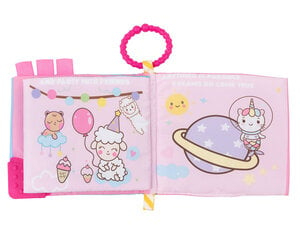 Medžiaginė knygelė su kramtuku KikkaBoo Happy Unicorn kaina ir informacija | Žaislai kūdikiams | pigu.lt
