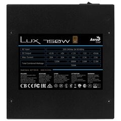 Aerocool Aerolux-750-80BRONZE цена и информация | Блоки питания (PSU) | pigu.lt