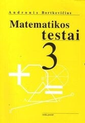 Matematikos testai 3 kl. цена и информация | Рабочие тетради | pigu.lt