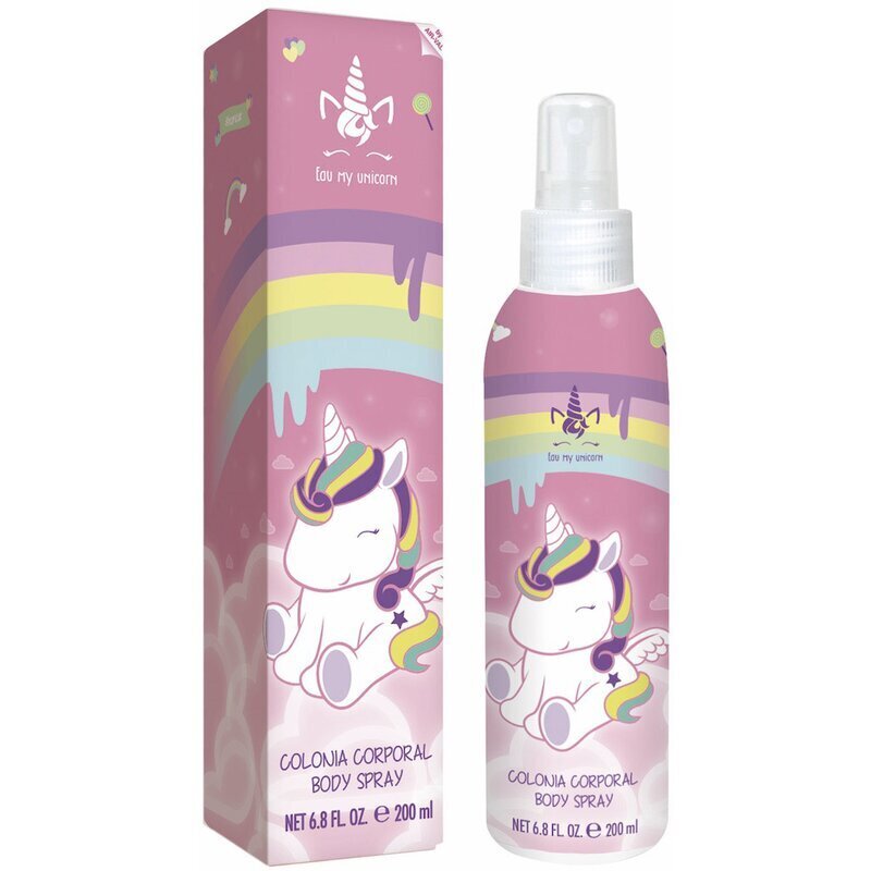 Kūno purškiklis Disney Eau My Unicorn vaikams 200 ml цена и информация | Kosmetika vaikams ir mamoms | pigu.lt