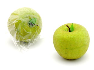 Яблоко зеленое, засахаренное 7 см цена и информация | Принадлежности для флористики | pigu.lt