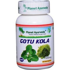 Пищевая добавка Gotu Kola Planet Ayurveda, 60 капсул цена и информация | Витамины, пищевые добавки, препараты для хорошего самочувствия | pigu.lt