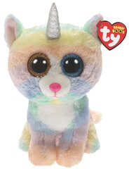 Плюшевый котенок TY Beanie Boos Heather, 23 см, 36454 цена и информация | Мягкие игрушки | pigu.lt