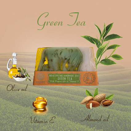 Glicerino muilas GREEN TEA Saules Fabrika 80 g kaina ir informacija | Muilai | pigu.lt