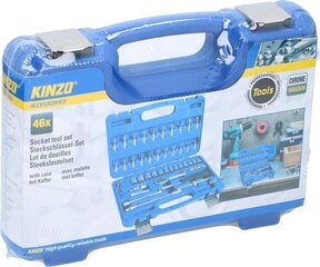 Įrankių rinkinys Kinzo, 46 dalys kaina ir informacija | Mechaniniai įrankiai | pigu.lt