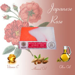 Glicerino muilas JAPANESE ROSE Saules Fabrika 80 g kaina ir informacija | Muilai | pigu.lt