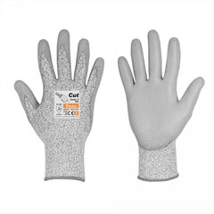 Перчатки с защитой от порезов  Bradas CUT COVER 3 PU (размер 8) цена и информация | Рабочие перчатки | pigu.lt
