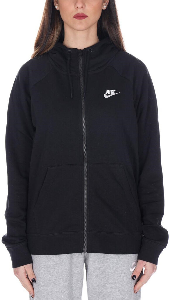 Džemperis moterims Nike W Nsw Essntl Hoodie FZ Flc, juodas kaina ir informacija | Džemperiai moterims | pigu.lt