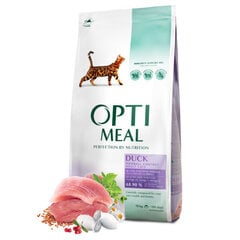 OPTIMEAL™ Super Premium Hairball Полнорационный сухой корм для взрослых кошек с эффектом очищения шерсти - утка, 10 кг цена и информация | Сухой корм для кошек | pigu.lt