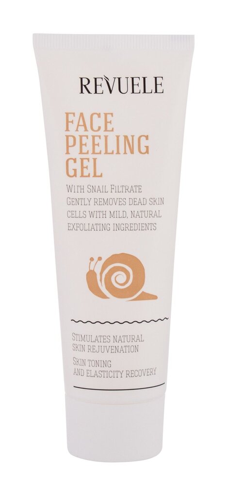 Valomasis veido gelis Revuele Face Peeling Gel Snail Filtrate, 80 ml kaina ir informacija | Veido prausikliai, valikliai | pigu.lt