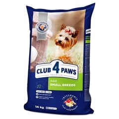 Полноценная сухая пища для собак Small Breeds, CLUB 4 PAWS Premium, 14 кг цена и информация |  Сухой корм для собак | pigu.lt