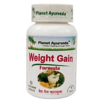 Maisto papildas Planet Ayurveda Weight Gain Formula, 60 kapsulių цена и информация | Papildai ir preparatai masei auginti | pigu.lt