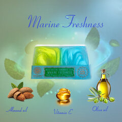 Glicerino muilas MARINE FRESHNESS Saules Fabrika 80 g kaina ir informacija | Muilai | pigu.lt