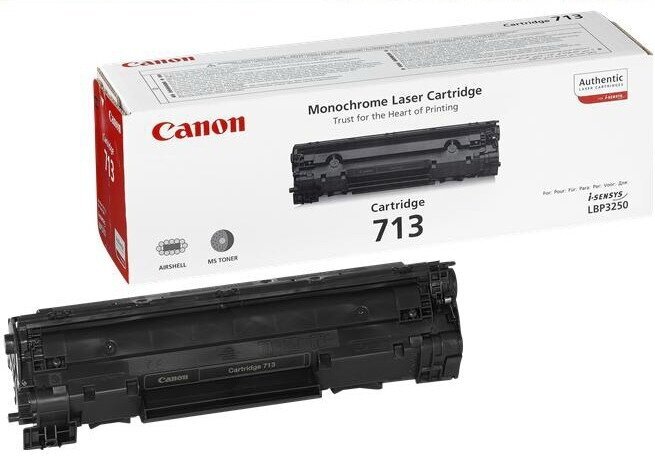 Tonerio kasetė Canon CRG 713, juoda kaina ir informacija | Kasetės lazeriniams spausdintuvams | pigu.lt