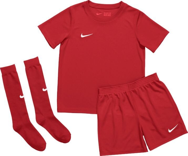 Komplektas vaikams Nike JR Dry Park 20, raudonas kaina ir informacija | Futbolo apranga ir kitos prekės | pigu.lt