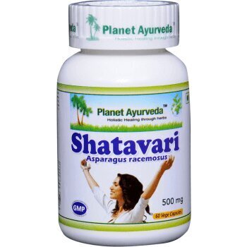 Maisto papildas Planet Ayurveda „Shatavari (Šatavari)", 60 kapsulių цена и информация | Vitaminai, maisto papildai, preparatai gerai savijautai | pigu.lt