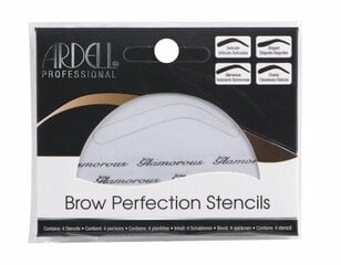 Antakių trafaretai Ardell Brow Perfection Stencils, 4 vnt. kaina ir informacija | Makiažo šepetėliai, kempinėlės | pigu.lt