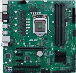 Asus PRO B460M-C/CSM kaina ir informacija | Pagrindinės plokštės | pigu.lt