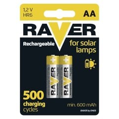 Elementai Raver HR6 600 mAh (AA) 2vnt. kaina ir informacija | Elementai | pigu.lt