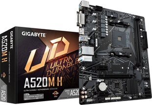 Gigabyte A520M H цена и информация | Материнские платы	 | pigu.lt