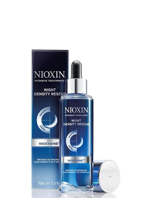 Tankinantis plaukų serumas vyrams Nioxin Night Density Rescue, 70 ml kaina ir informacija | Priemonės plaukų stiprinimui | pigu.lt