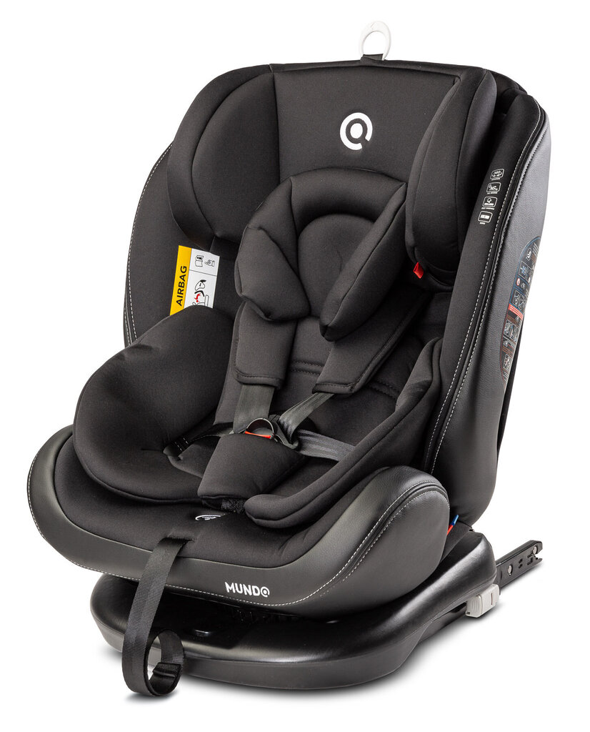 Automobilinė kėdutė Caretero Mundo, 0-36 kg Isofix 360°, black kaina ir informacija | Autokėdutės | pigu.lt