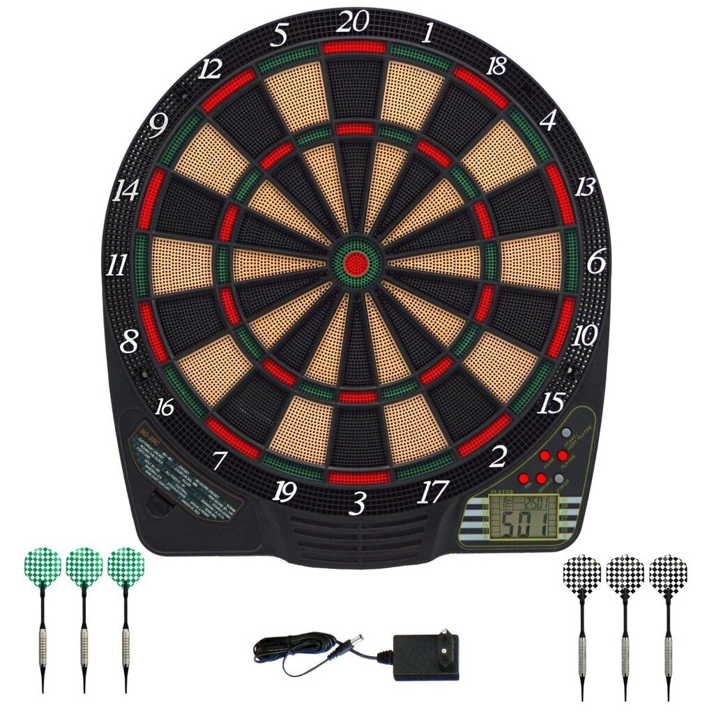 Elektroninė smiginio lenta Best Sporting Dart Chester, juoda kaina ir informacija | Smiginis | pigu.lt