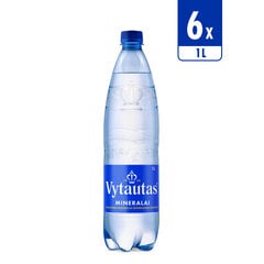 Gazuotas natūralus mineralinis vanduo Vytautas, 6 x 1 L (pakuotė) kaina ir informacija | Vanduo | pigu.lt