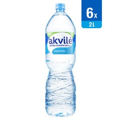 Natūralus mineralinis vanduo, negazuotas Akvilė, 6 x 2 L (pakuotė) kaina ir informacija | Vanduo | pigu.lt