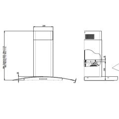 Tecnowind FLEX 90 BL kaina ir informacija | Allenzi Buitinė technika ir elektronika | pigu.lt