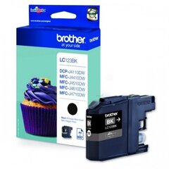 Brother Ink LC 123 Black (LC123BK), цена и информация | Картриджи для струйных принтеров | pigu.lt