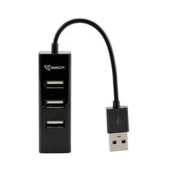 Концентратор Sbox H-204, 4 х USB цена и информация | Адаптеры, USB-разветвители | pigu.lt