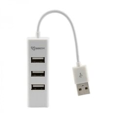 Концентратор Sbox H-204W, 4 х USB цена и информация | Адаптеры, USB-разветвители | pigu.lt