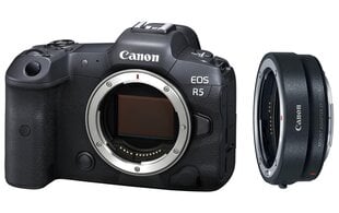 Canon EOS R5 Body + Mount Adapter EF-EOS R цена и информация | Цифровые фотоаппараты | pigu.lt