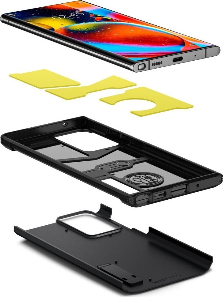 Spigen ACS01396, skirtas Galaxy Note 20 Ultra, juodas kaina ir informacija | Telefono dėklai | pigu.lt