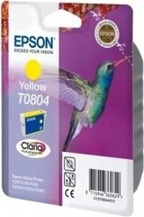 Epson T0804 (C13T08044011), geltona kasetė rašaliniams spausdintuvams kaina ir informacija | Kasetės rašaliniams spausdintuvams | pigu.lt