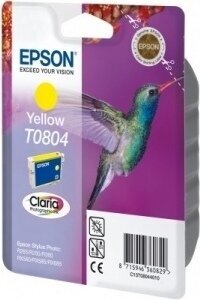 Epson T0804 (C13T08044011), geltona kasetė rašaliniams spausdintuvams цена и информация | Kasetės rašaliniams spausdintuvams | pigu.lt