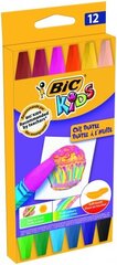 Bic Aliejinės spalvotos kreidelės Oil Pastels 12 spalvų rinkinys 380349 kaina ir informacija | Piešimo, tapybos, lipdymo reikmenys | pigu.lt