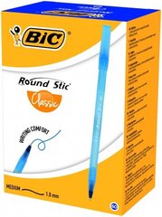 Tušinukas Bic Round Stic 1.0 mm, mėlynas, 60 vnt. 256378 kaina ir informacija | Rašymo priemonės | pigu.lt