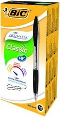 Шариковые ручки BIC ATLANTIS REFRESH, 1.0 мм, черные, в упаковке 12 шт., 136717 цена и информация | Письменные принадлежности | pigu.lt