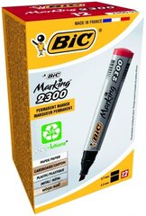 Permanentinis žymeklis Bic Eco 2300 4-5 mm, raudonas, 12 vnt. 300034 kaina ir informacija | Rašymo priemonės | pigu.lt