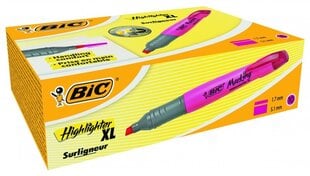 Teksto žymeklis Bic Higlighter XL, rožinis, pakuotėje 10 vnt kaina ir informacija | Rašymo priemonės | pigu.lt