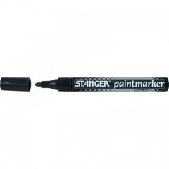 Маркер Stanger Paintmarker, 2-4 мм, 10 шт., черный цена и информация | Письменные принадлежности | pigu.lt