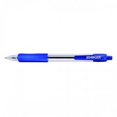 Ручки шариковые STANGER 1.0, с мягкой рукояткой, синие, 10 шт. 18000300038 цена и информация | Письменные принадлежности | pigu.lt