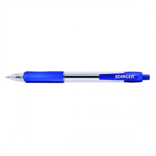 Stanger Tušinukas Softgrip rertactable 1.0 mm, mėlynas, pakuotėje 10 vnt 18000300038 цена и информация | Rašymo priemonės | pigu.lt