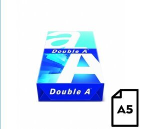Popierius Double A (A kategorija), A5, 80g, 500 lapų kaina ir informacija | Sąsiuviniai ir popieriaus prekės | pigu.lt